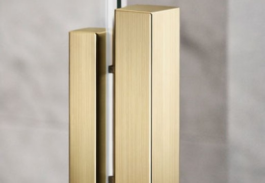 Brushed gold finish