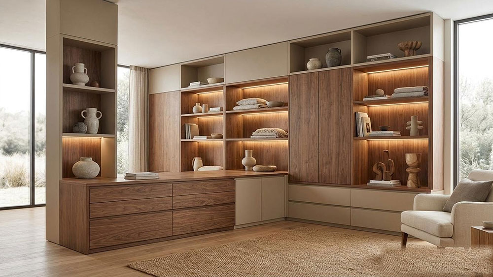Walk-in closet cabinetry application