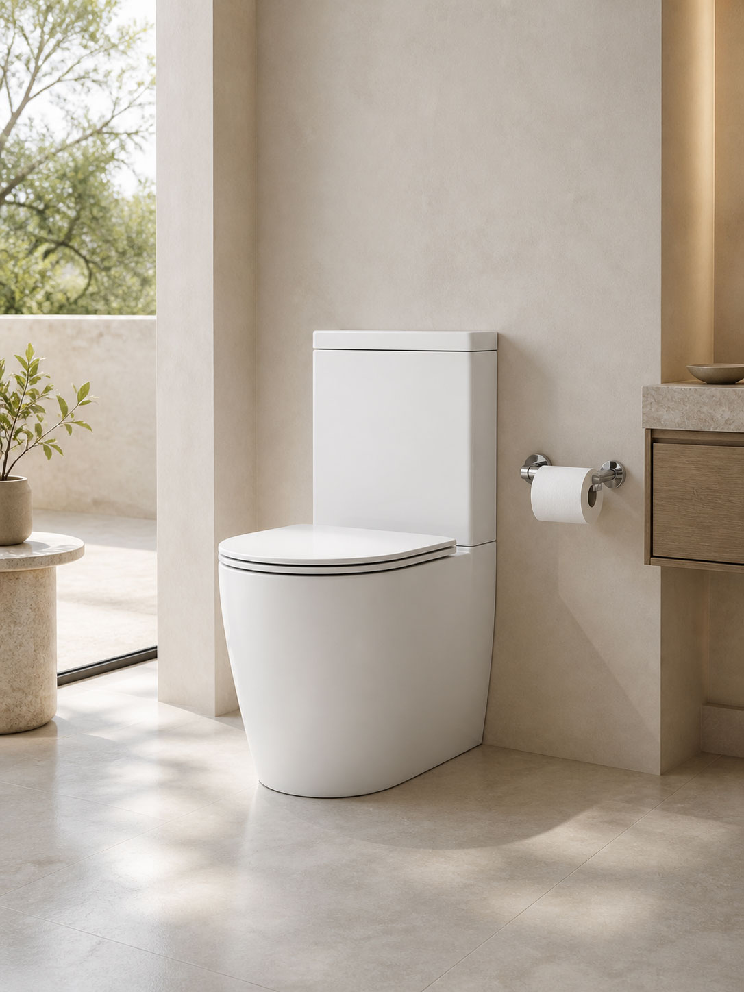 Linea Back-To-Wall Rimless Toilet Suite
