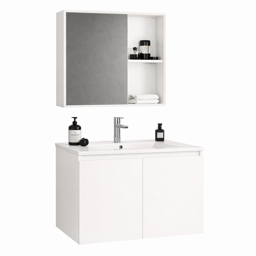 Wall-Hung Ceramic Vanity 800