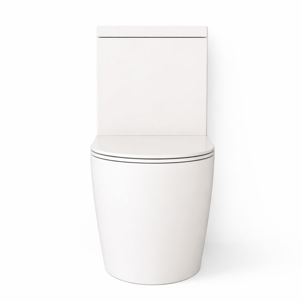 Linea Back-To-Wall Rimless Toilet Suite (Matt White)