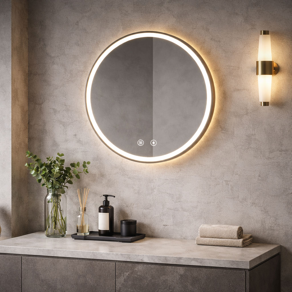 Venturi Halo Round 750 LED Bathroom Mirror