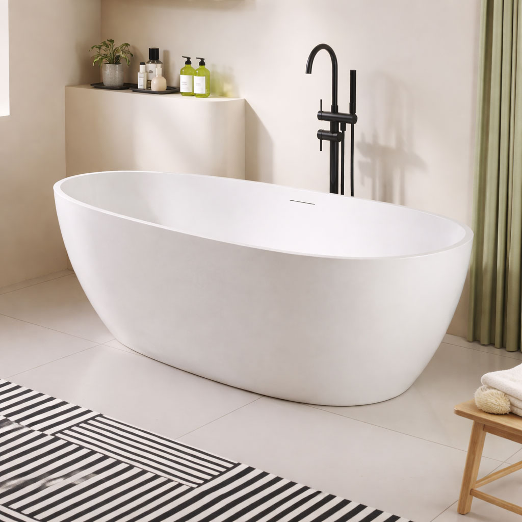 LUNA Acrylic Freestanding Bath